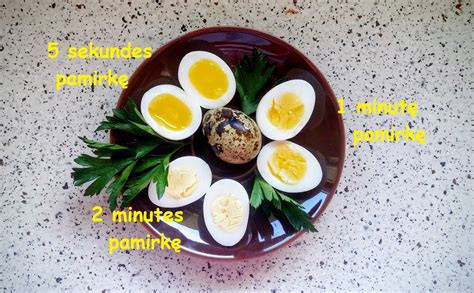 Putpelių kiaušinių virimo procesas