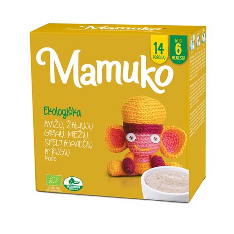 žaismingai papuošta košė kūdikiui