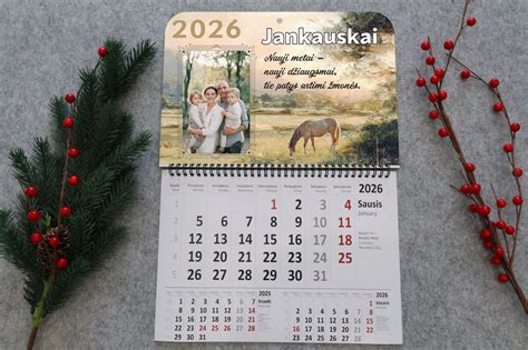 Kalendorius su pažymėtomis gimimo datomis