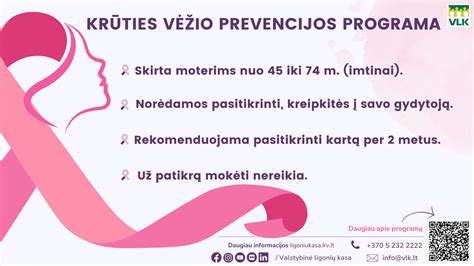 Krūties vėžio rizikos mažėjimas