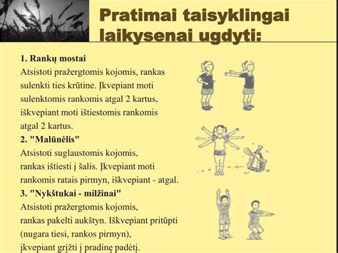 pratimai laikysenai