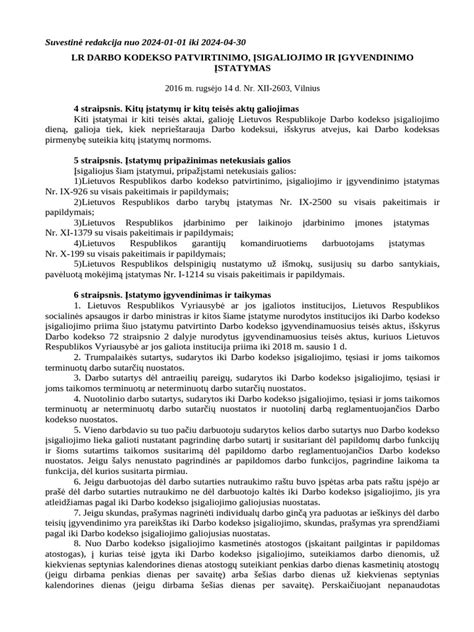 darbo kodeksas ir nėštumas