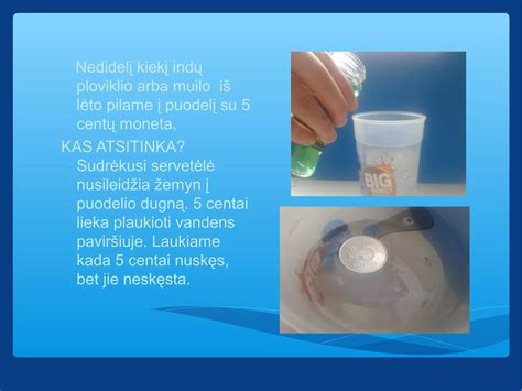 Indelis su vandeniu ir kiaušiniais, demonstruojantis plūdrumo testą