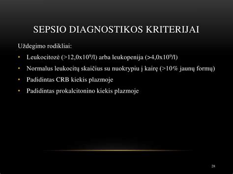 Sepsio diagnostikos metodai