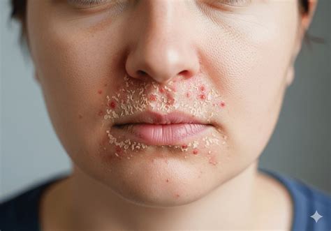 Perioralinio dermatito simptomai