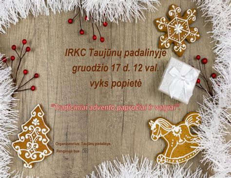 Advento laikotarpis ir tradiciniai valgiai