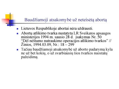 Moters pasirinkimo teisė ir sprendimas dėl nėštumo nutraukimo
