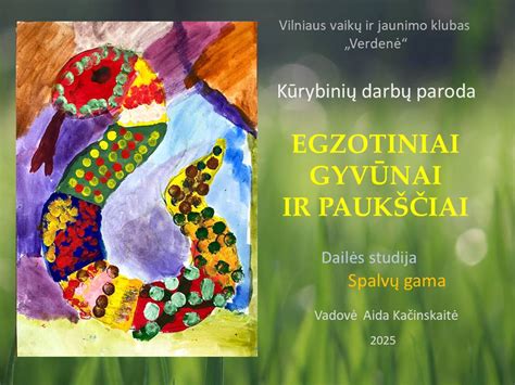 Vaikų kūrybinių projektų virtuali paroda