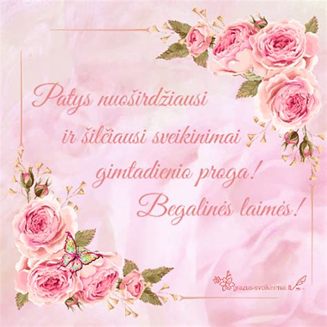 Gražūs gimtadienio sveikinimai