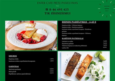 Jauki kavinė su skaniu maistu