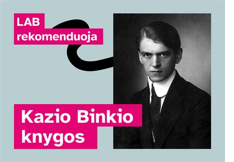 Kazio Binkio portretas ir knygos 