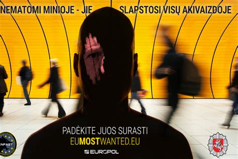 Ieškomiausi Europos nusikaltėliai sąrašas