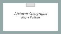 Kazys Pakštas, lietuvių geografas ir keliautojas