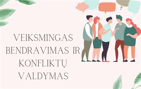 šeimynos mikroklimatas ir tarpusavio bendravimas