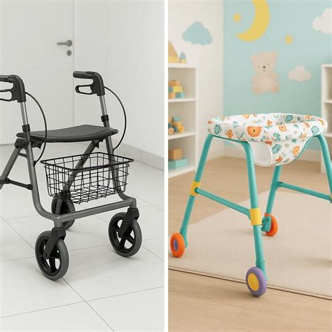 Vaikiškos ir suaugusiųjų vaikštynės palyginimas