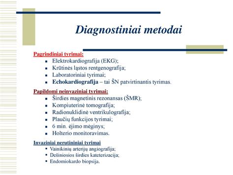 diagnostiniai krūtinės skausmo tyrimai