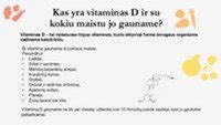Vitaminas D reikšmė organizmui
