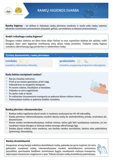 Higienos svarba siekiant išvengti parazitų