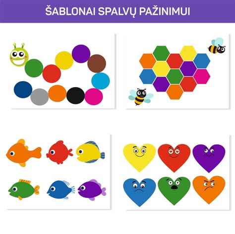 vaikų užsiėmimų šablonai