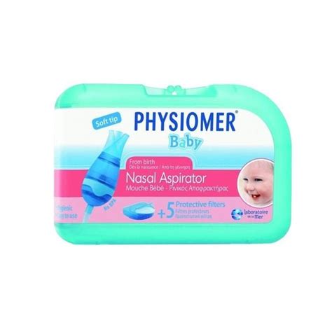 PHYSIOMER® kūdikio nosies atsiurbiklio dizainas
