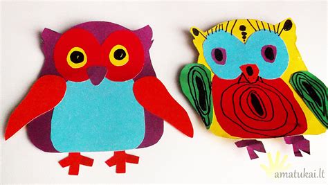 Aplikacijos ir koliažai iš popieriaus