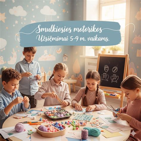 Smulkiosios motorikos lavinimo priemonės