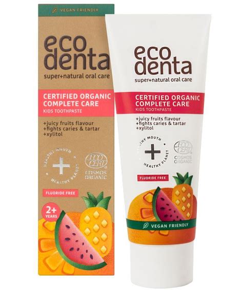 Ecodenta ORGANIC vaikiška dantų pasta be fluoro