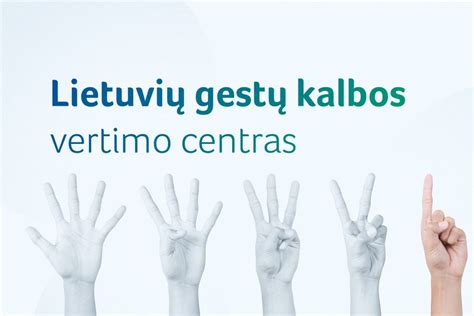 Gestų kalbos ženklo pavyzdys