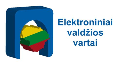 Elektroninių valdžios vartų prisijungimo puslapio schema