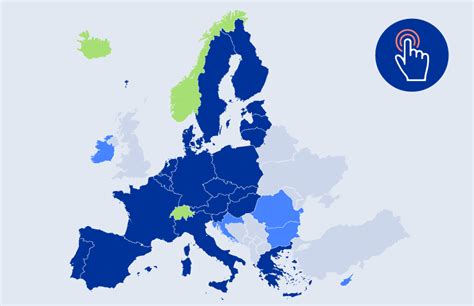 Schema, iliustruojanti Šengeno erdvę