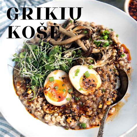 grikių košė dubenėlyje