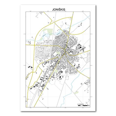 Joniškio miesto žemėlapis su darželio lokacija