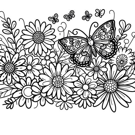 Drugelis skrenda per gėlių pievą