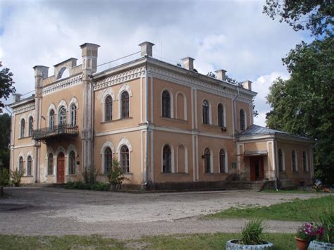 Aknystos dvaro rūmų vaizdas