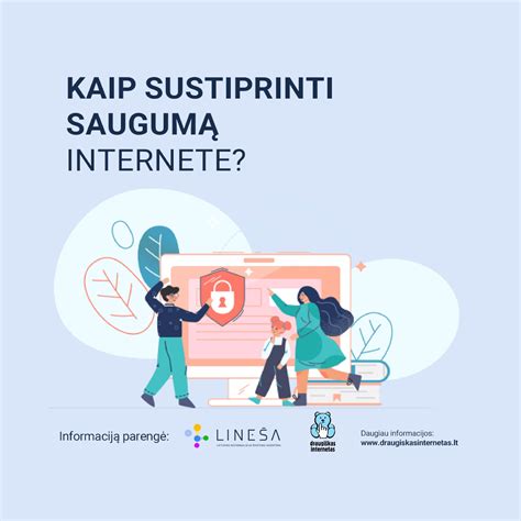 Schema, iliustruojanti duomenų saugumą internete