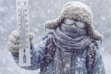Temperatūros stulpelis šalčiui esant