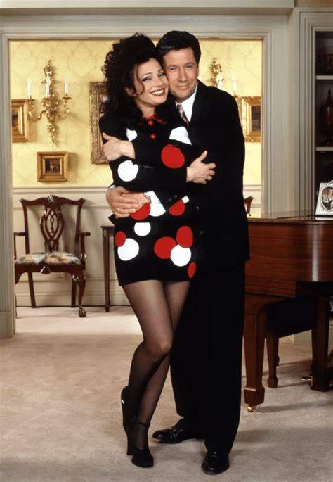 Fran Drescher ir Charlesas Shaughnessy kaip Fran Fine ir Maxwellas Sheffieldas