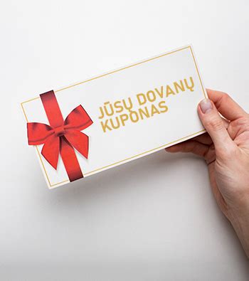 Dovanų kuponų naudojimo taisyklės