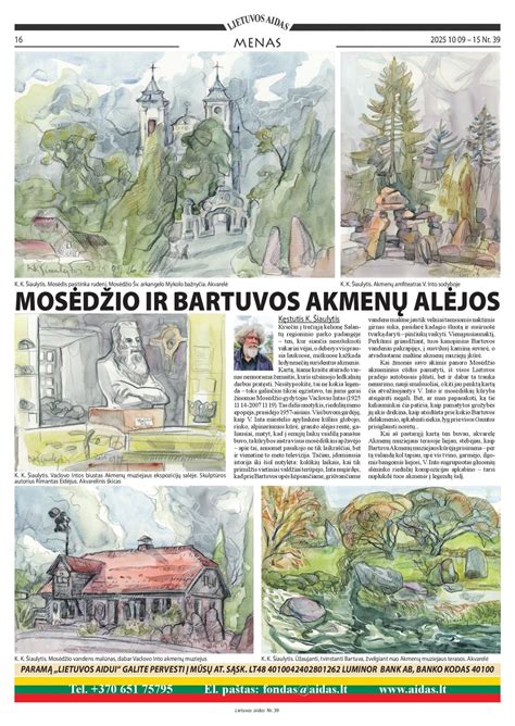 Mosėdžio miestelio panorama ir Bartuvos upė