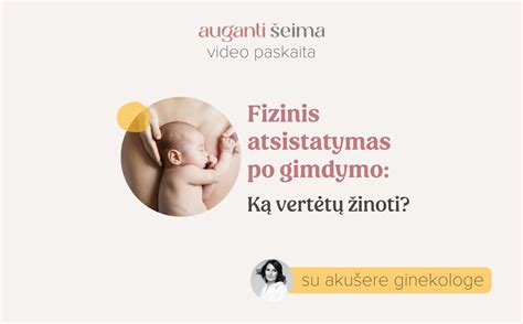 infografika: vaisingumo atsistatymas po gimdymo