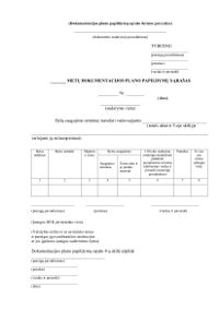 Dokumentų sąrašo pavyzdys vaiko registracijai