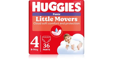 Anatominės Huggies Pants Little Movers sauskelnių-kelnaičių savybės