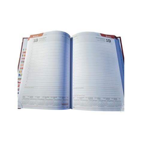 Personalizuotas darbo kalendorius su užrašu