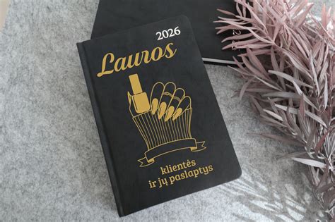 Darbo knyga nagų meistrei su piešiniu