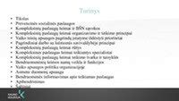 Socialinės globos paslaugų rūšys ir teikimo principai
