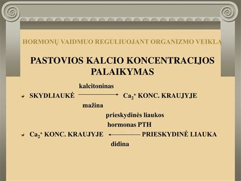 Kalcio vaidmuo organizmo sistemose