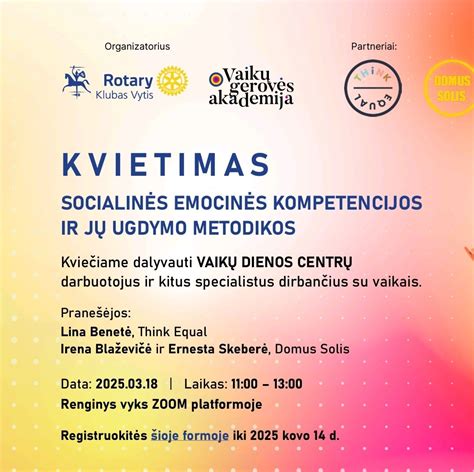 Vaikų emocinės ir socialinės raidos gerinimas