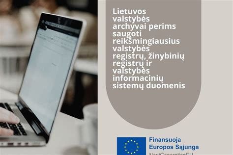 Elektroninių registrų sistemos iliustracija