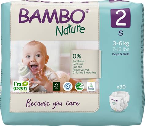 Bambo Nature sauskelnių pakuotė