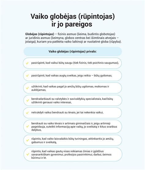 Infografika: Vaiko globos procesas